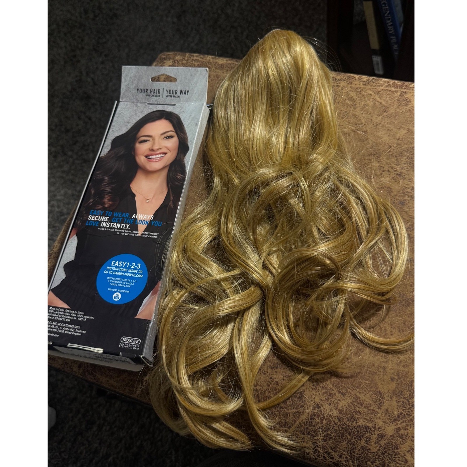 Hairdo 16 inch Clip-In Hair Extension Ginger Blonde R25 Heat Friendly Synthetic