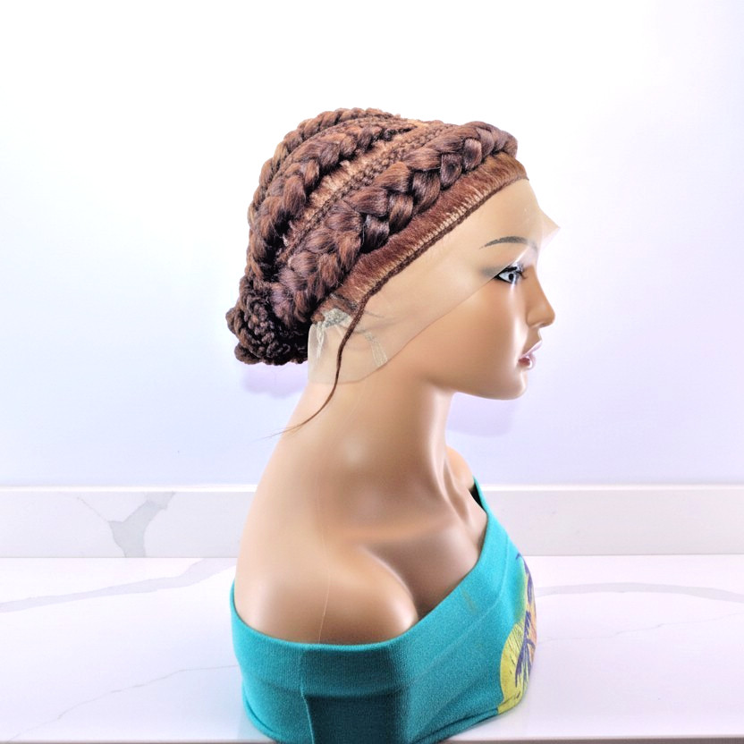 Braided Wig. Large Cornrow Braids. Full Lace with baby hair