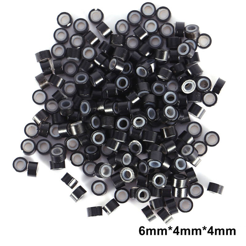6*4*4 Micro Ring For 1g I Tip/Micro Loop Ring Hair Extension Nano Beads Silicone