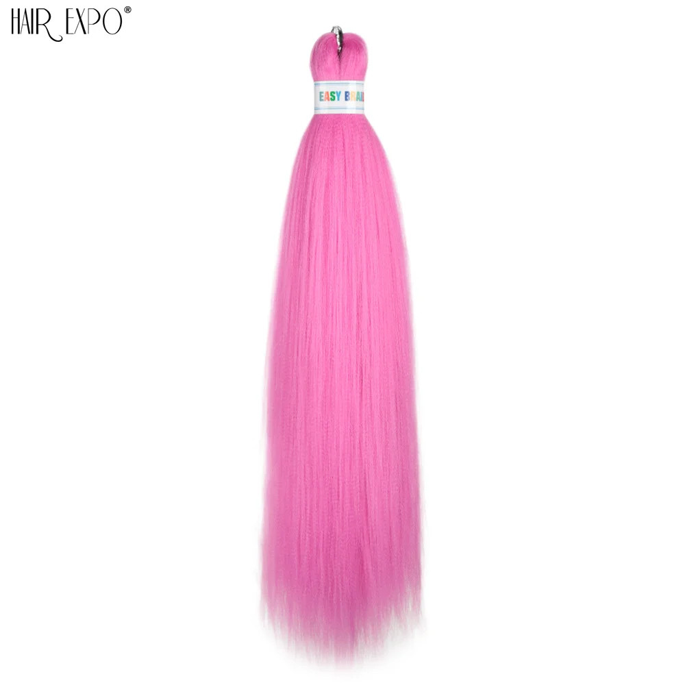 26Inch Easy Braids Synthetic Hair Colorful Pre Stretched Extensions Jumbo Ombre