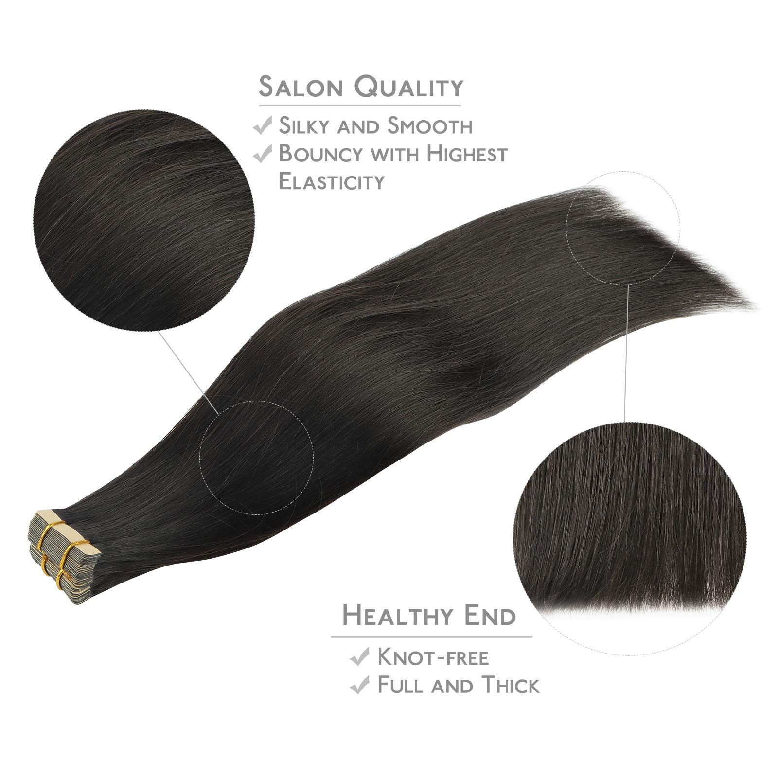 Seamless Tape-in Real Human Hair Extensions Invisible Skin Wefts Remy Hair Style