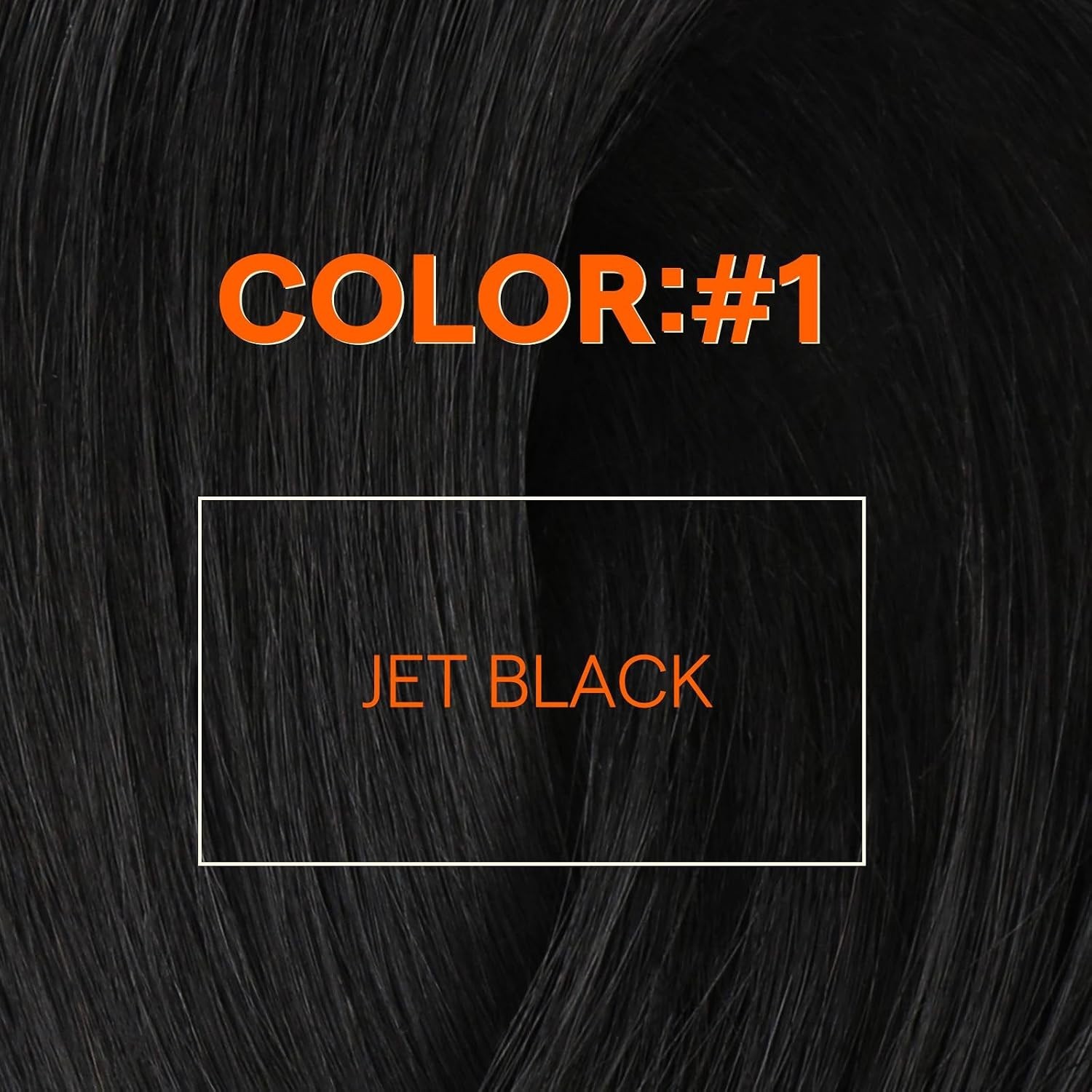 Long Straight Human Hair Weave – 20″ Jet Black Extensions