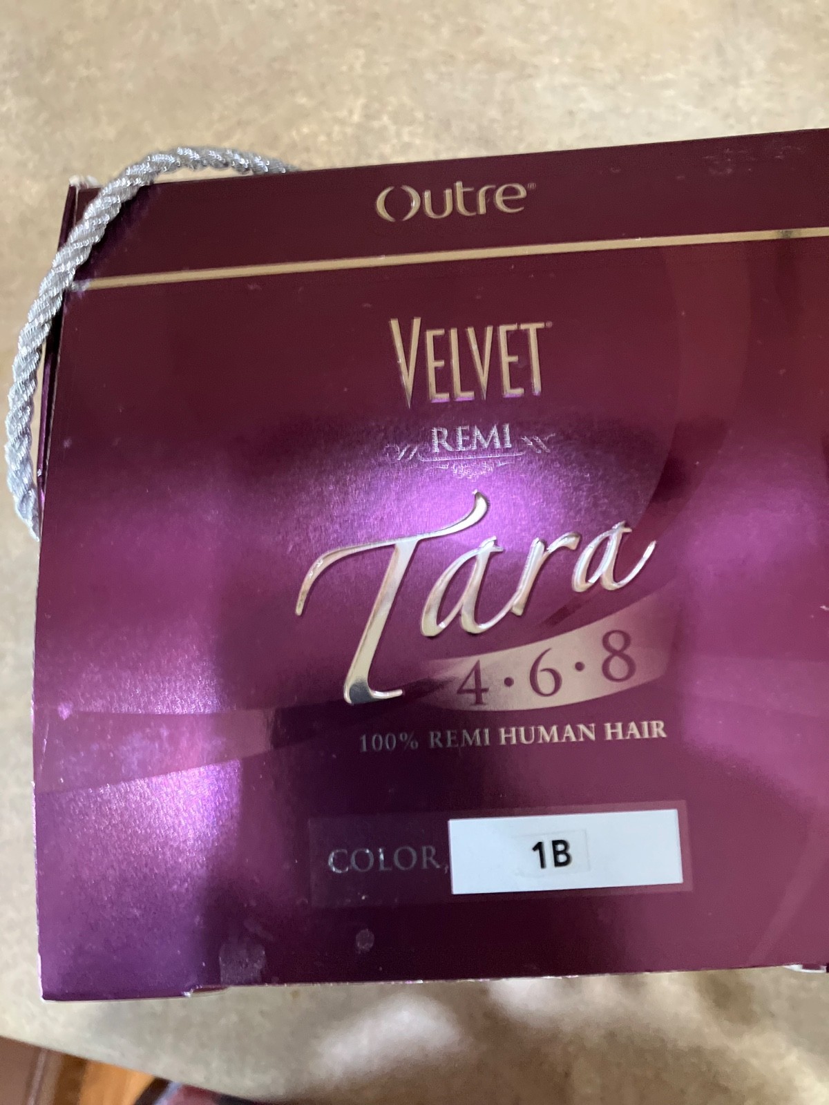 100% REMI HUMAN HAIR, VELVET TARA, COLOR 1B, ONE PACK ONE STYLE