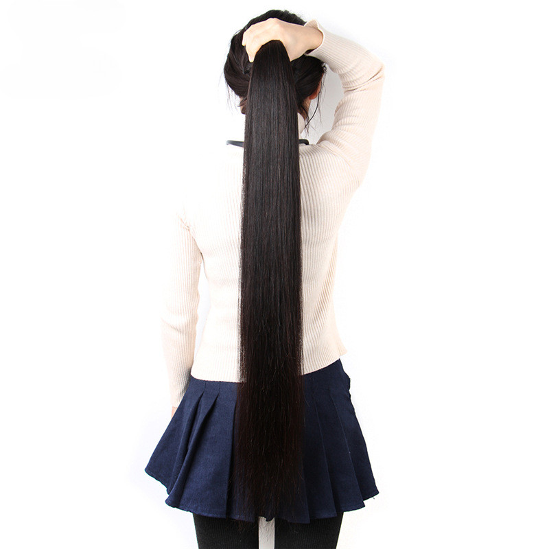 28in 30in 32in 34in 36in 38Inches Natural Black Human Hair Bundles Straight Hair