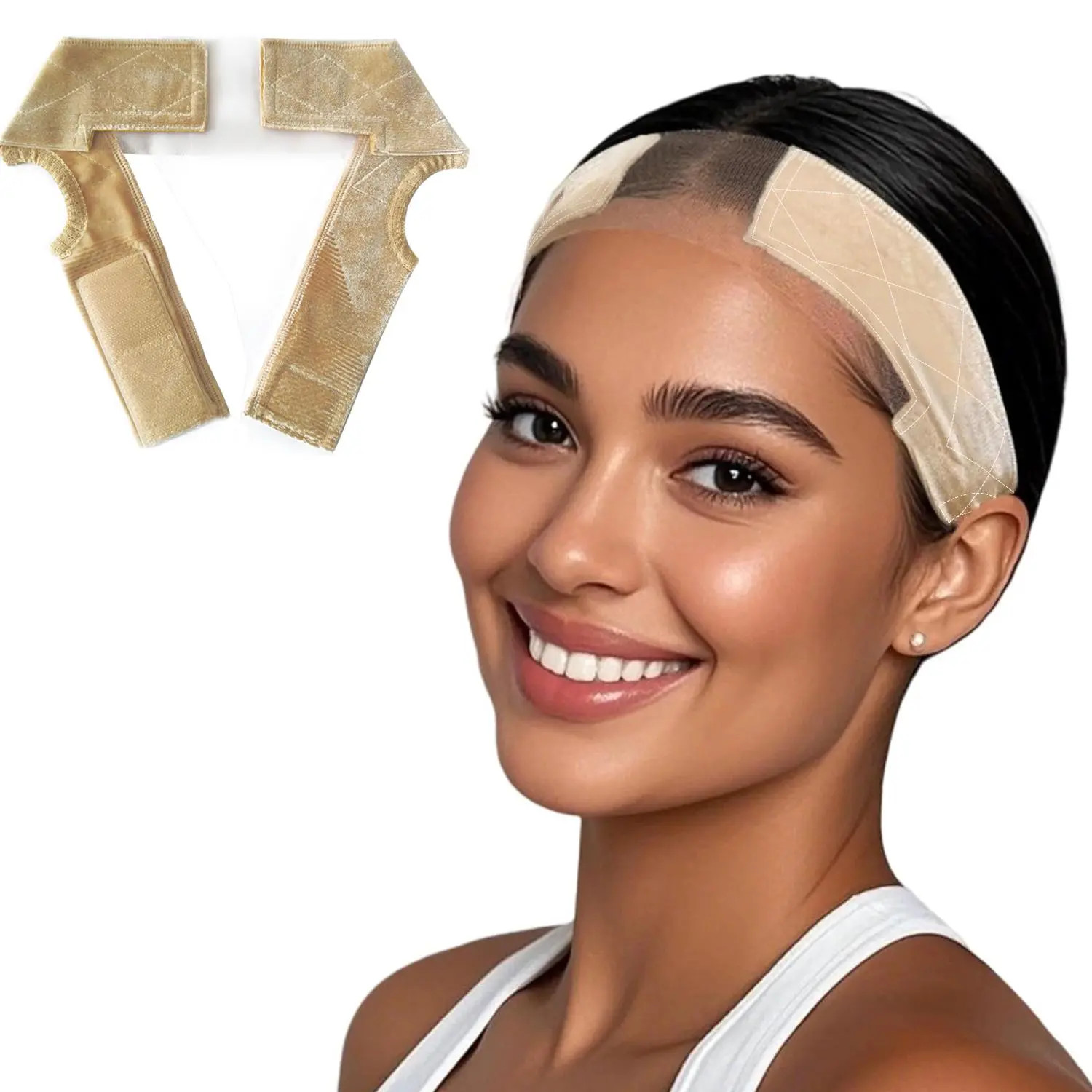 Adjustable Lace Wig Grip Band, Comfortable Breathable Wig Gripper for Lace Front