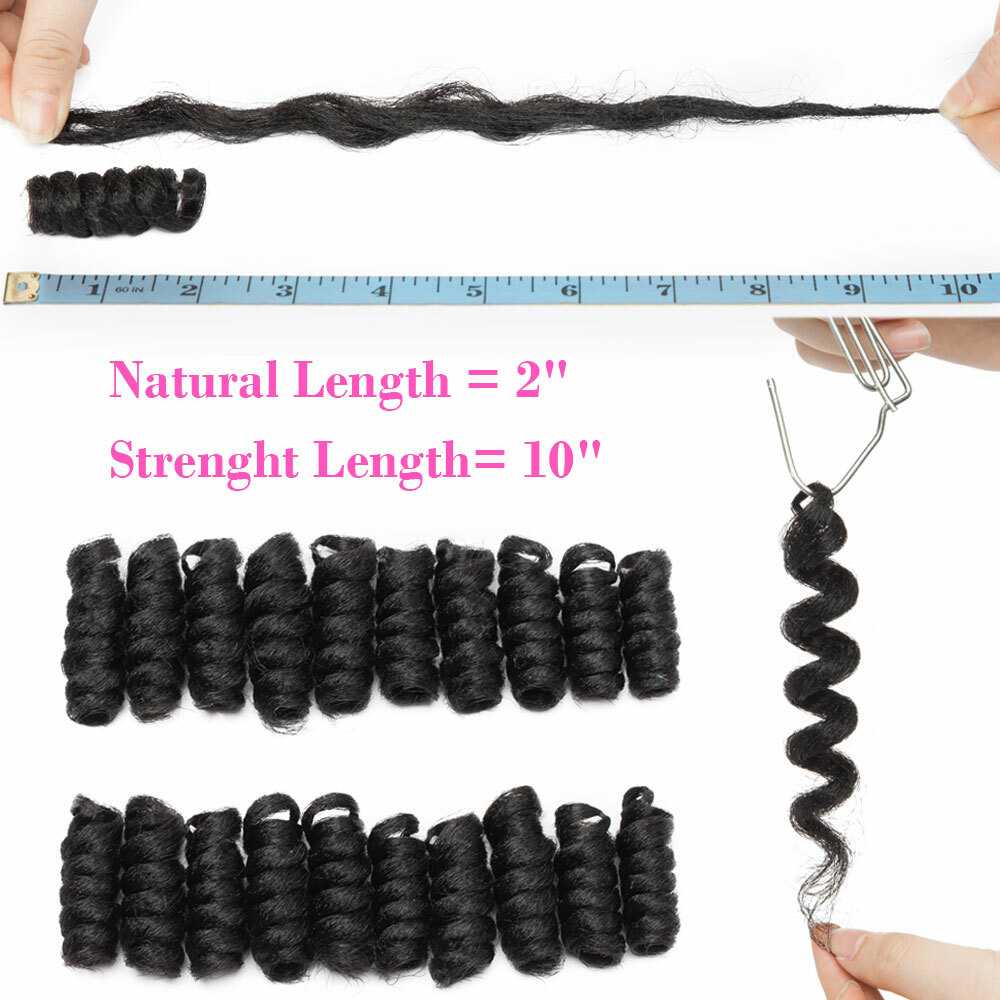 Jamaican Bounce Crochet Braiding Hair Extensions Toni Curls Spring Curly US Hot