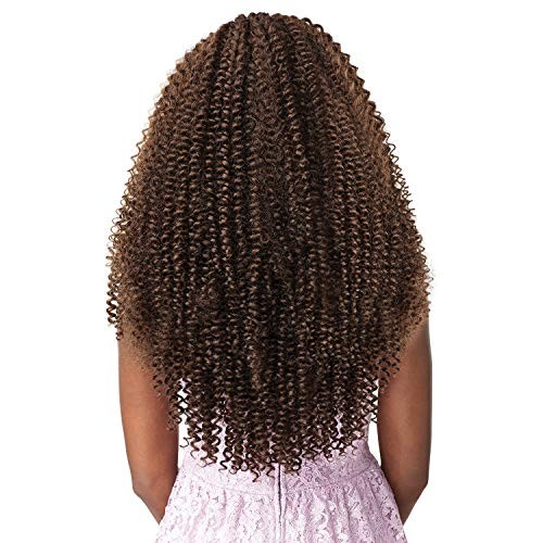 Lulutress Crochet Braiding Hair – Water Wave 18 Inch Fully Folded 2 DARKBROWN
