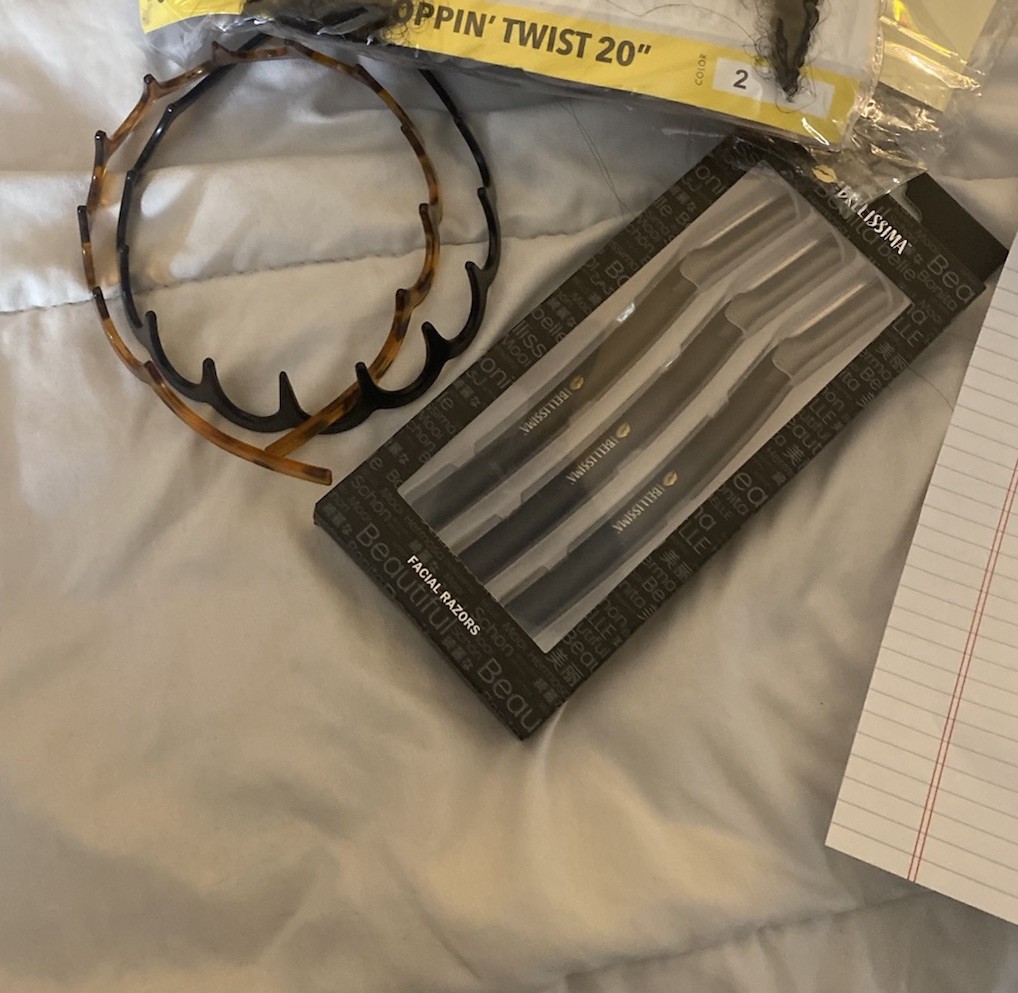 Hair Items and Mini Purses and Jewelry