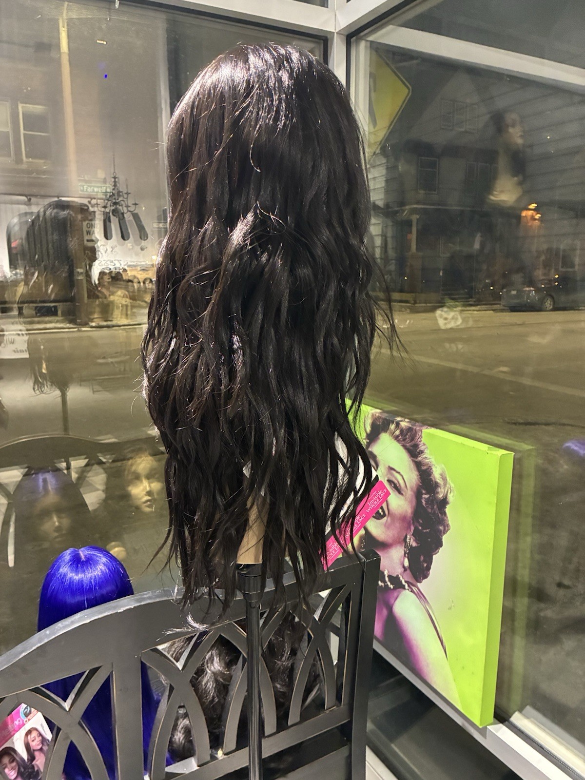 Baby hair Freepart Human Hair Blend Lacefront Wig