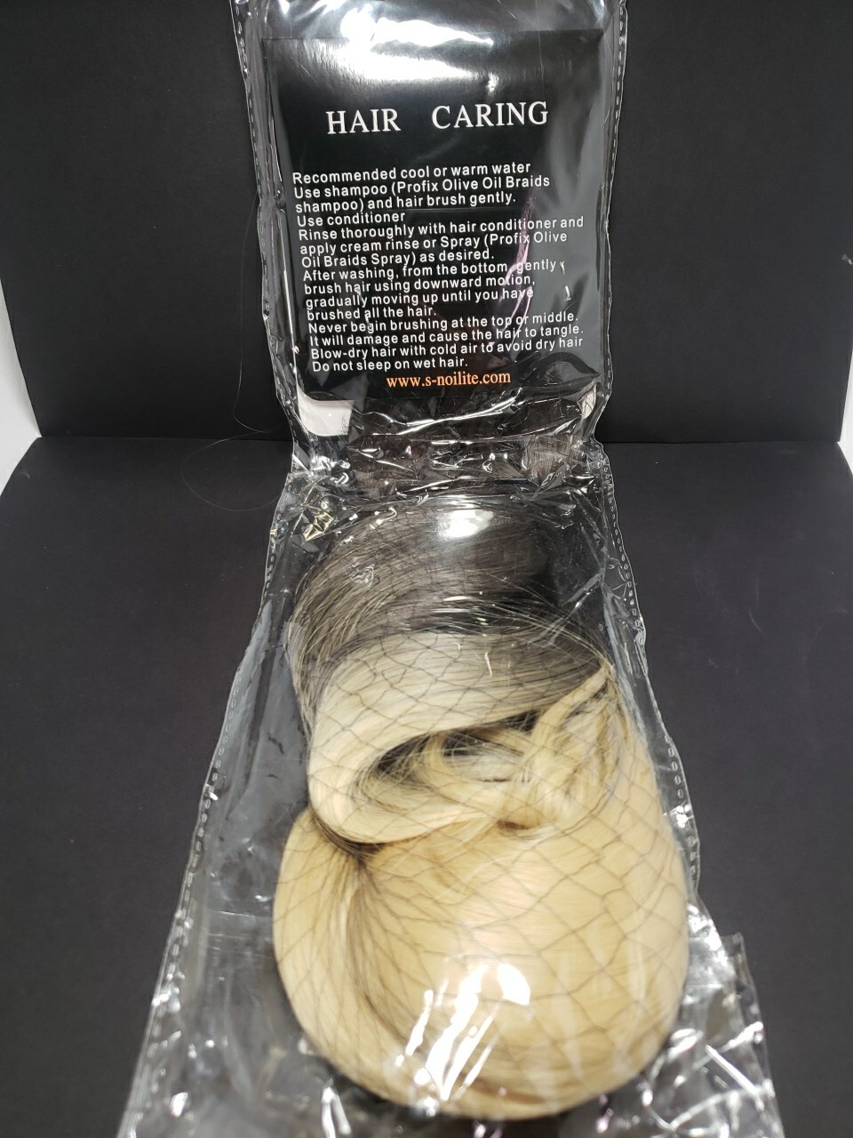 S Nolite – 23 Inch Hair Extensions 4H86#- Brand New Ombre Curly Black Blond