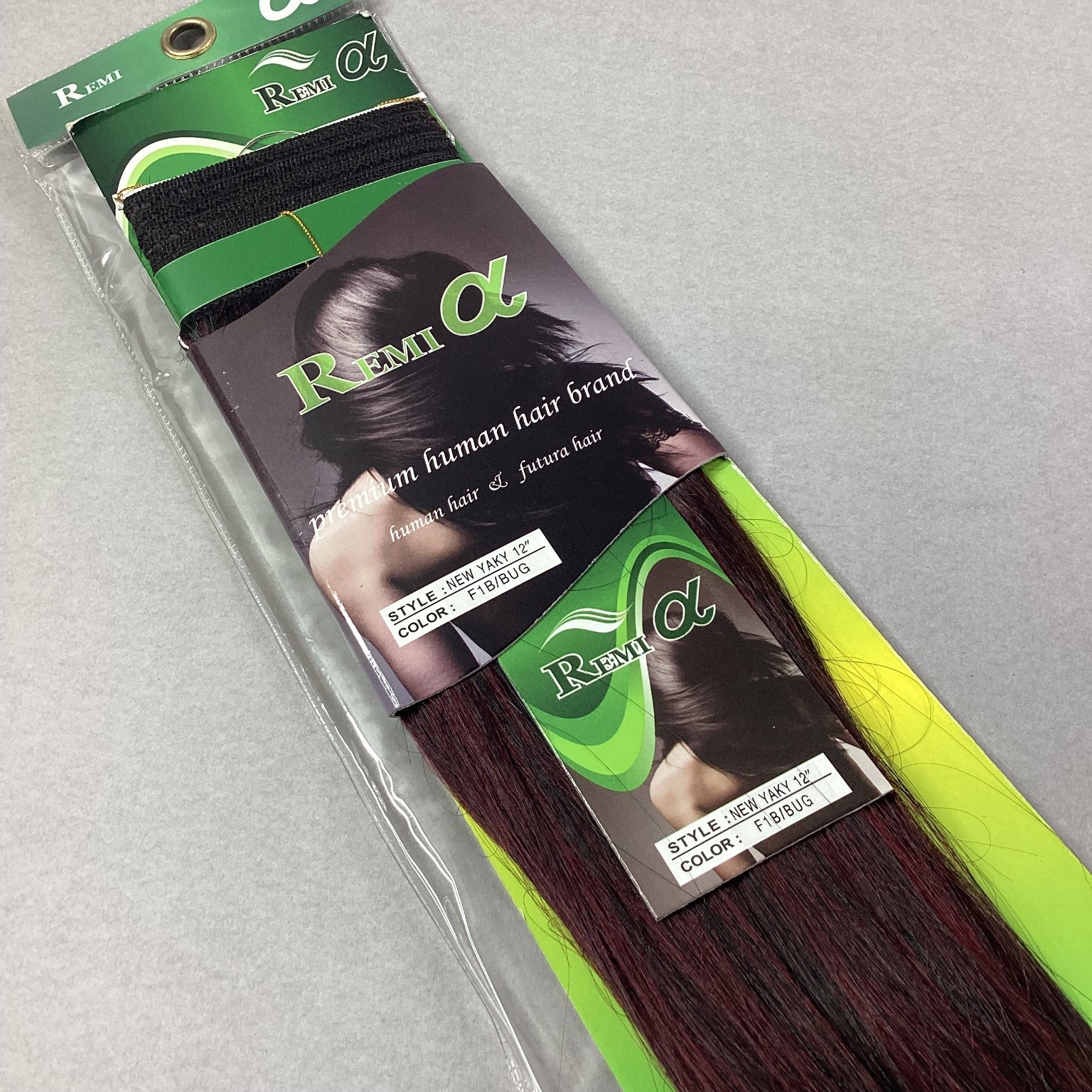 Remi Alpha NEW YAKY 12 Hair Extensions F1B/BUG Weaving Tracks Human Futura
