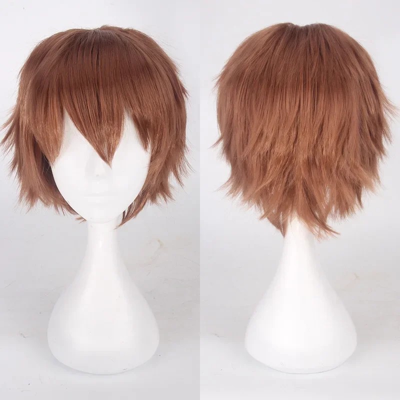 Unisex Anime Short Wig Straight Hair Cosplay Costume Party Heat Resistant Wigs
