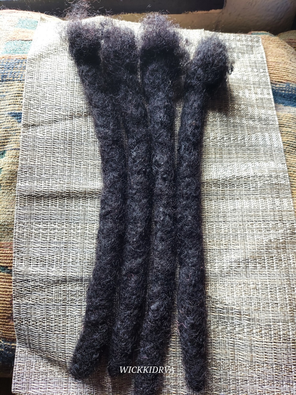 4 100% Human Hair Wicks Natural Color 16in 2.8cm