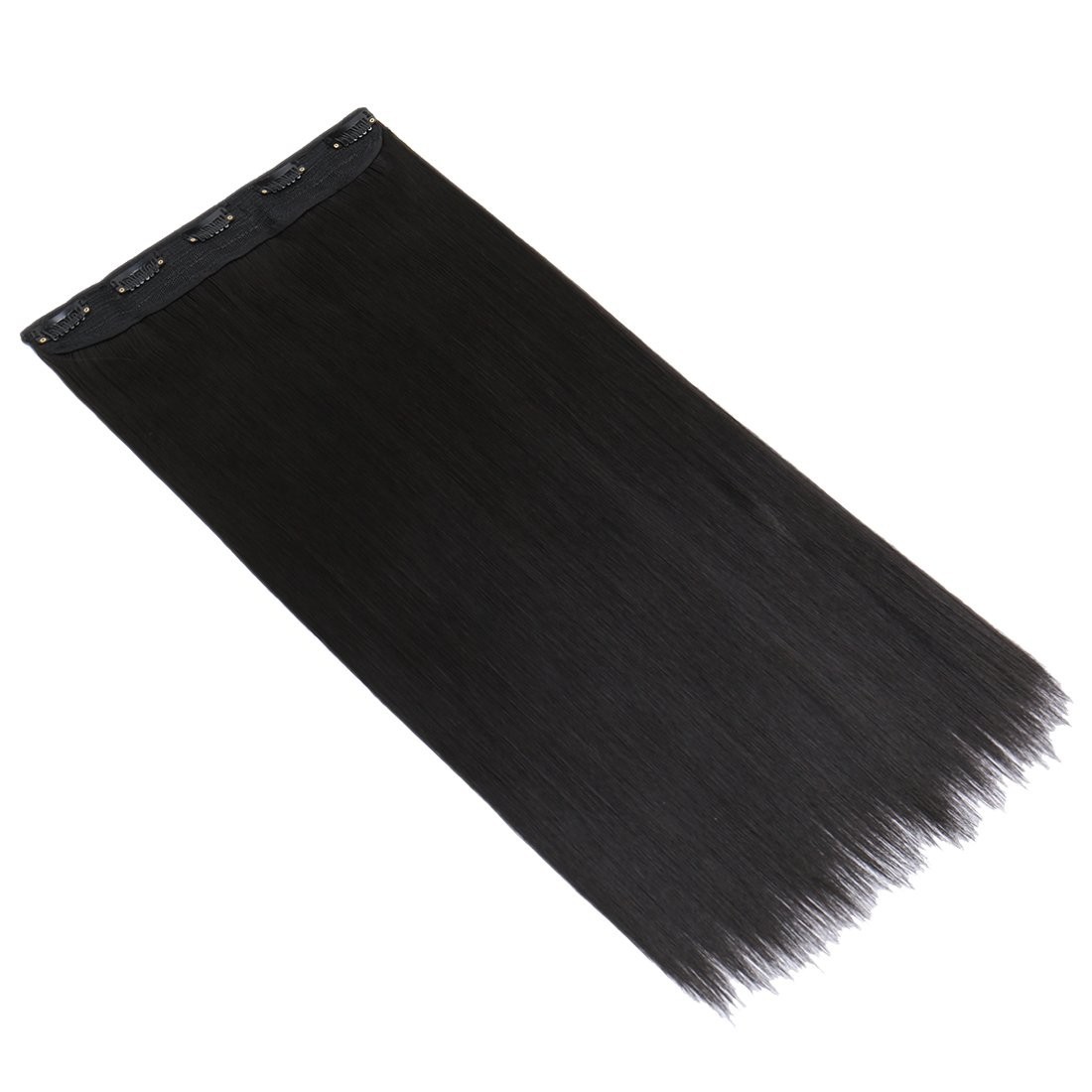 Gorgeous 30” Clip-in Hair Extensions in Natural Black – 5 Secure Clips