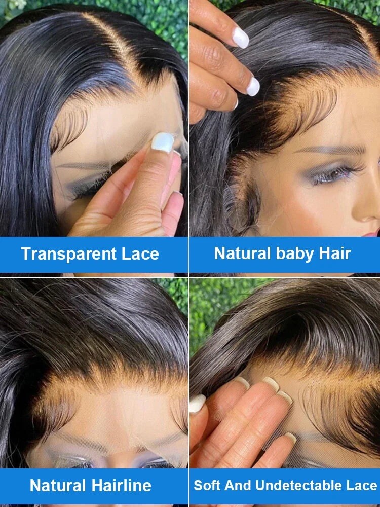 Glueless Bone Straight Human Hair Lace Front
