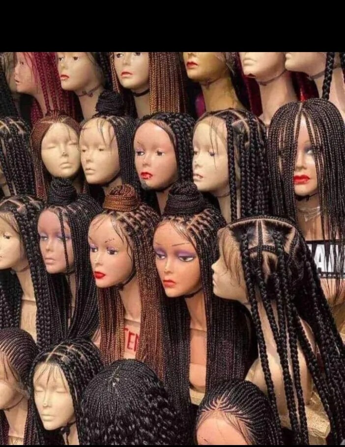 1pcs Full Lace Ventilated Cap With 14″Long Hair For Braided Wig Medium Size