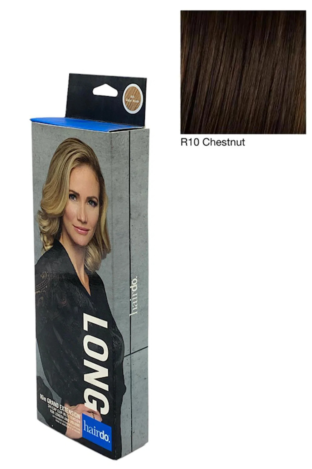 Hairdo 16in Grand Extension 3/4 Cap Clip-in Extension Chestnut
