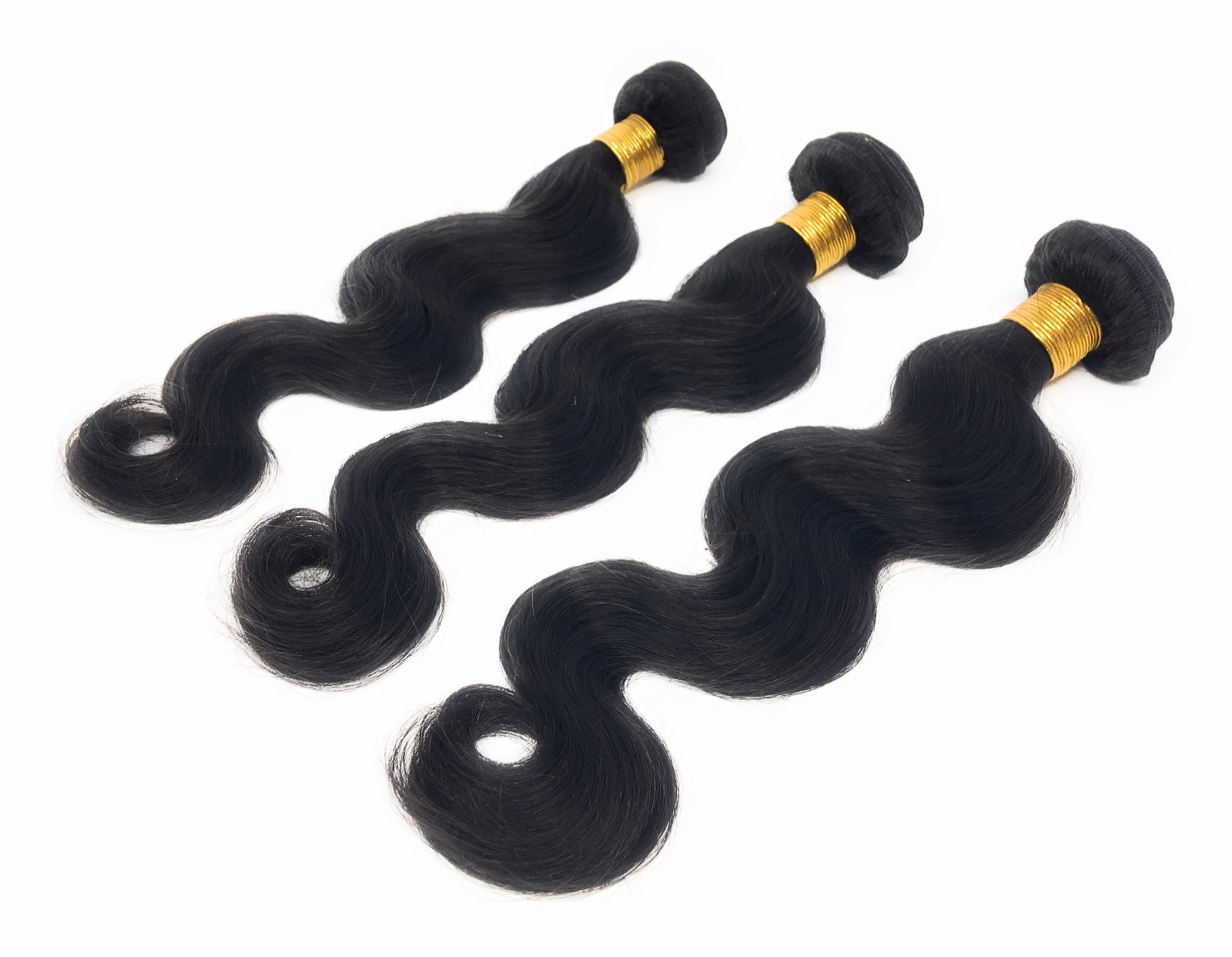Unprocessed Remy Virgin human Hair Body Wave Natural Black 100g/bundle