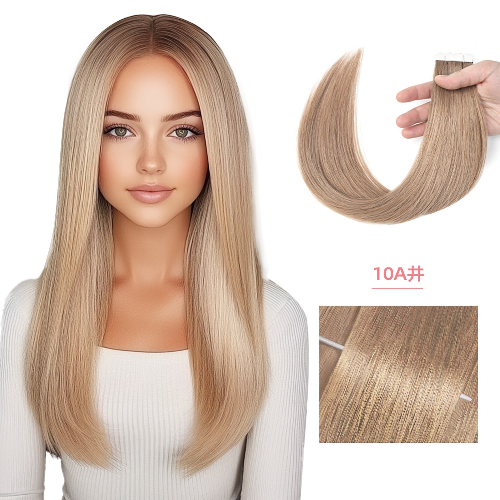 12-24 inch real hair wig pieces 100% real hair for all 16 pieces/pack