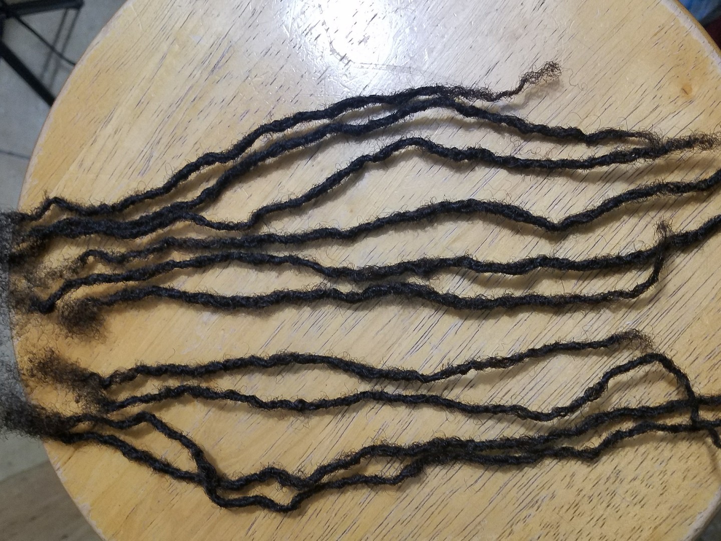 100% Human Hair dreadLocks 100 handmade 6-8″ very tiny small 1b 1.5 to 2 mm