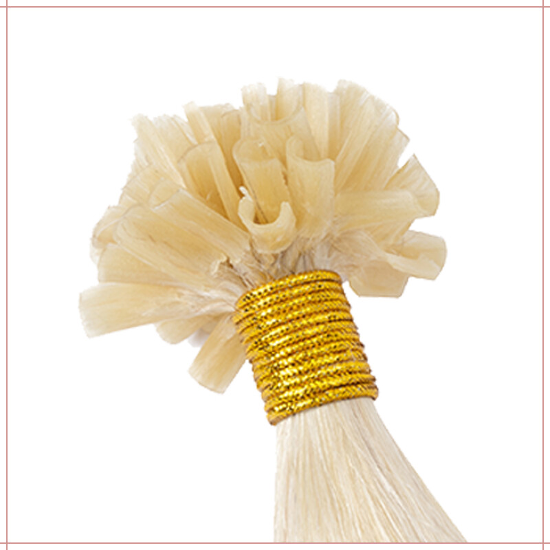 300Strands Nail U Tip Pre-Bonded Real Remy Human Hair Extensions Thick Russian