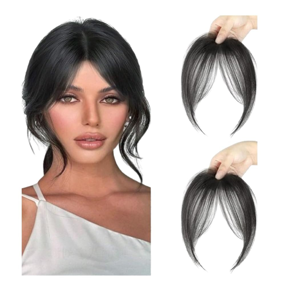 Bangs Hair Clip in Bangs Fringe with Temples Hairpieces for Women Hair Bangs Ext
