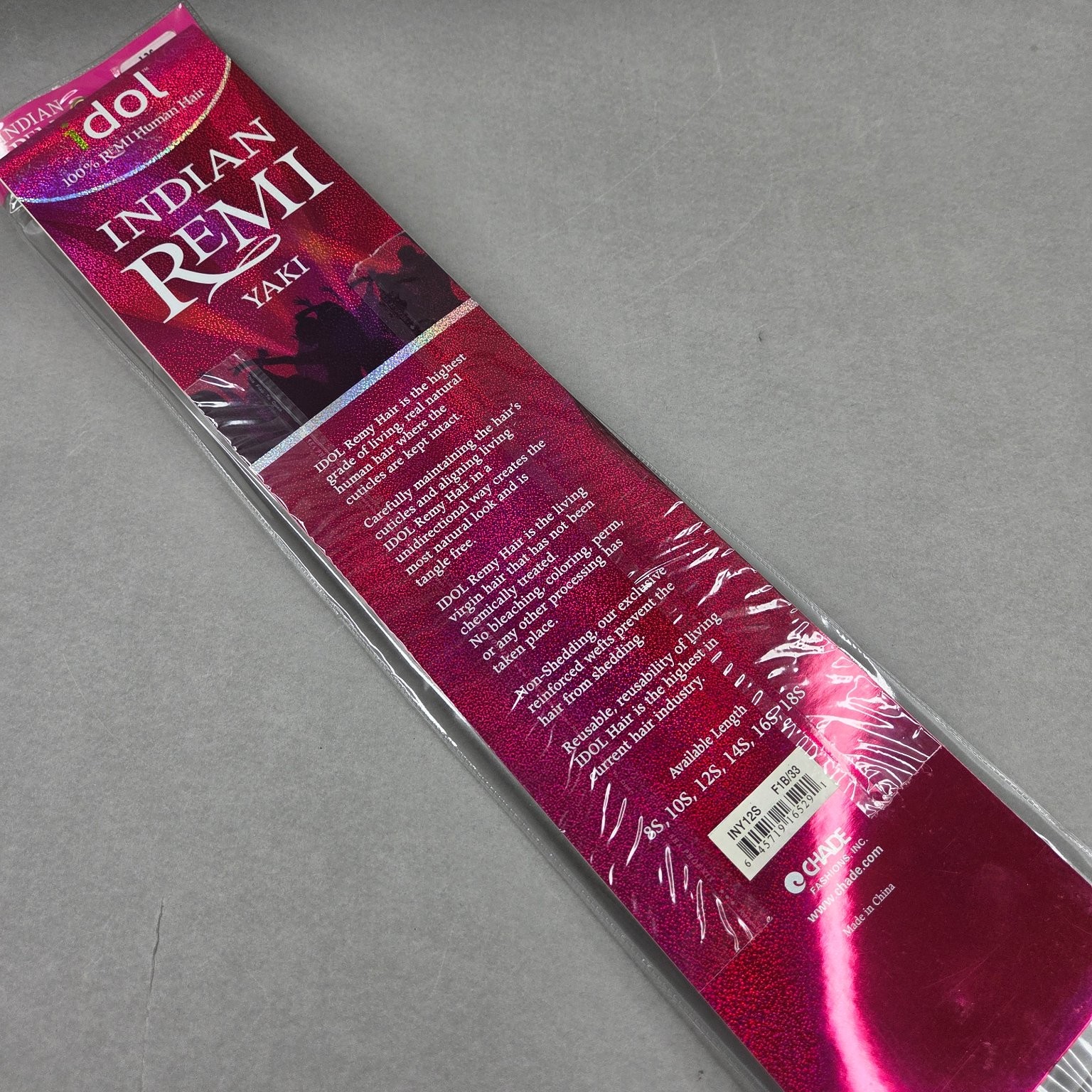 Idol Indian Remi Yaki Human Hair Weave 12S F1B/33