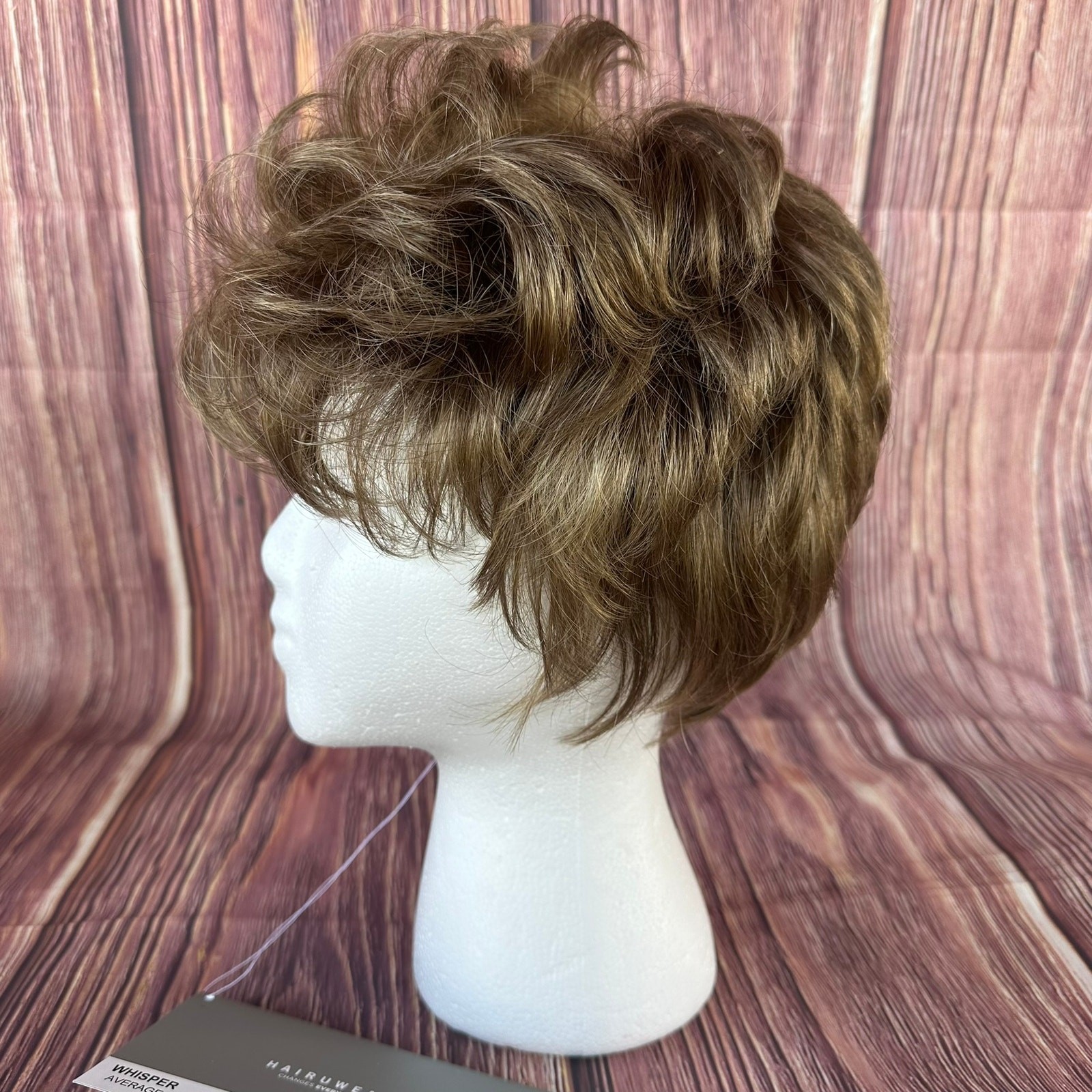 New Raquel Welch Short Asymmetrical Cut Ready To Wear Synthetic Wig Honey Pecan