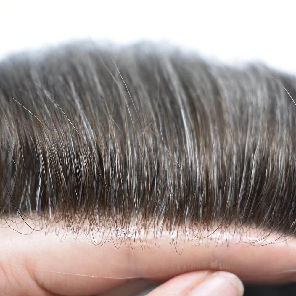 Ultra Thin Skin Toupee Mens Hair Replacement All Colors Hairpieces PU System US
