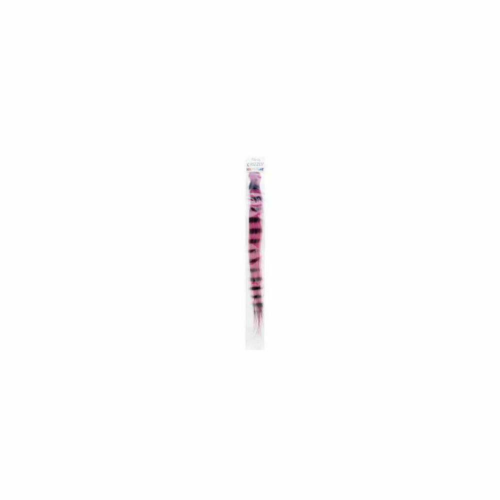 Lord Cliff 100 Remy Human Hair Grizzly Highlight Clip-In Extension Baby Pink/Brn