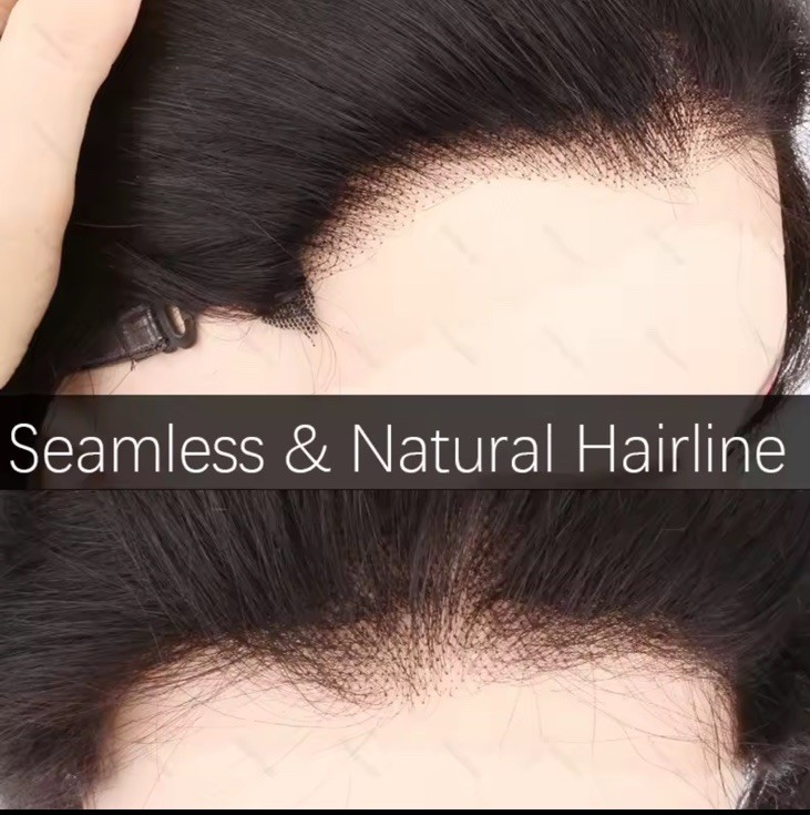 Real Human Hair Topper for Women HD Lace Front Hairpiece for High Forehead