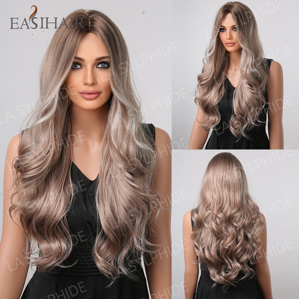 Trendy Multi-color Optional Long Curly Wig for Women Synthetic New Arrival Full