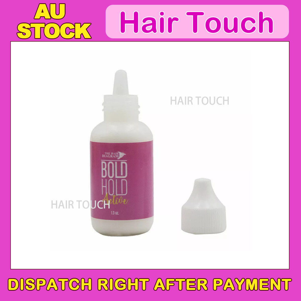 HAIR DIAGRAM BOLD HOLD Active Lace Wig Waterproof Adhesive Hair Glue 1.3 oz ADAD