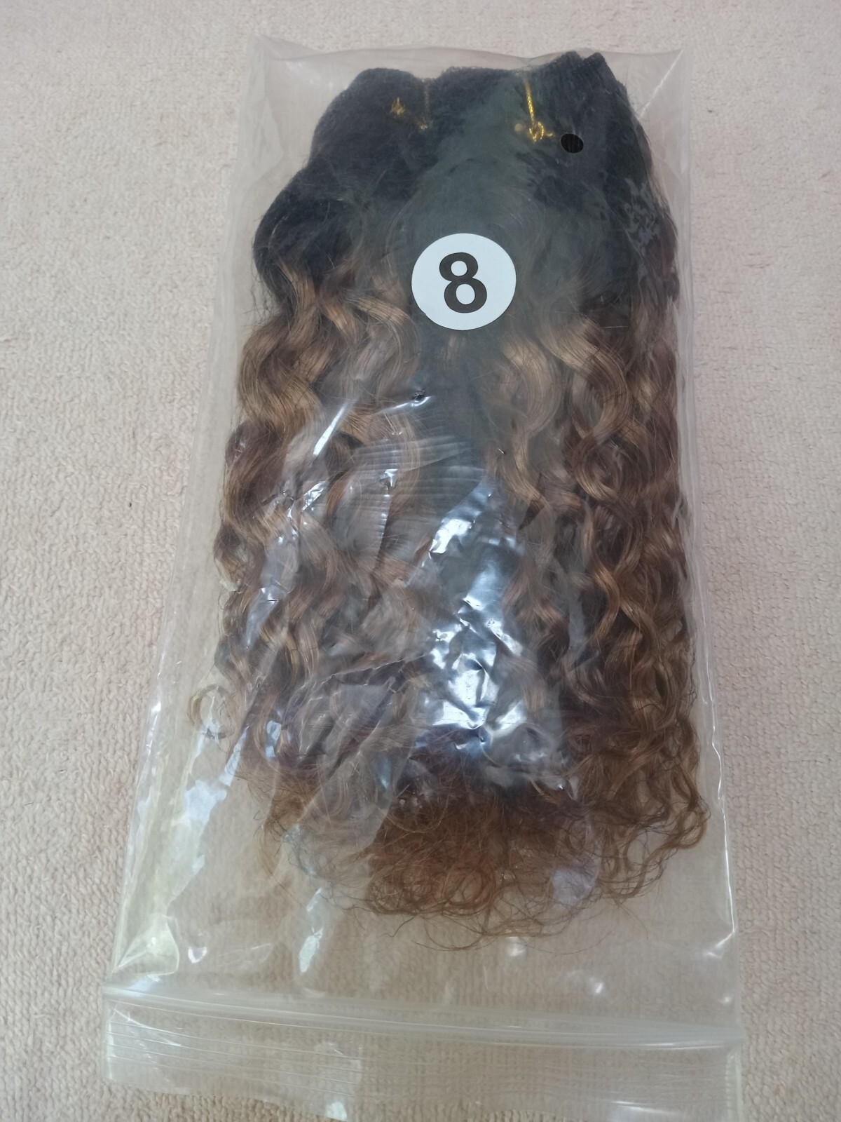 Wig Wefts 7 Inch Crimp Waves Honey Blonde