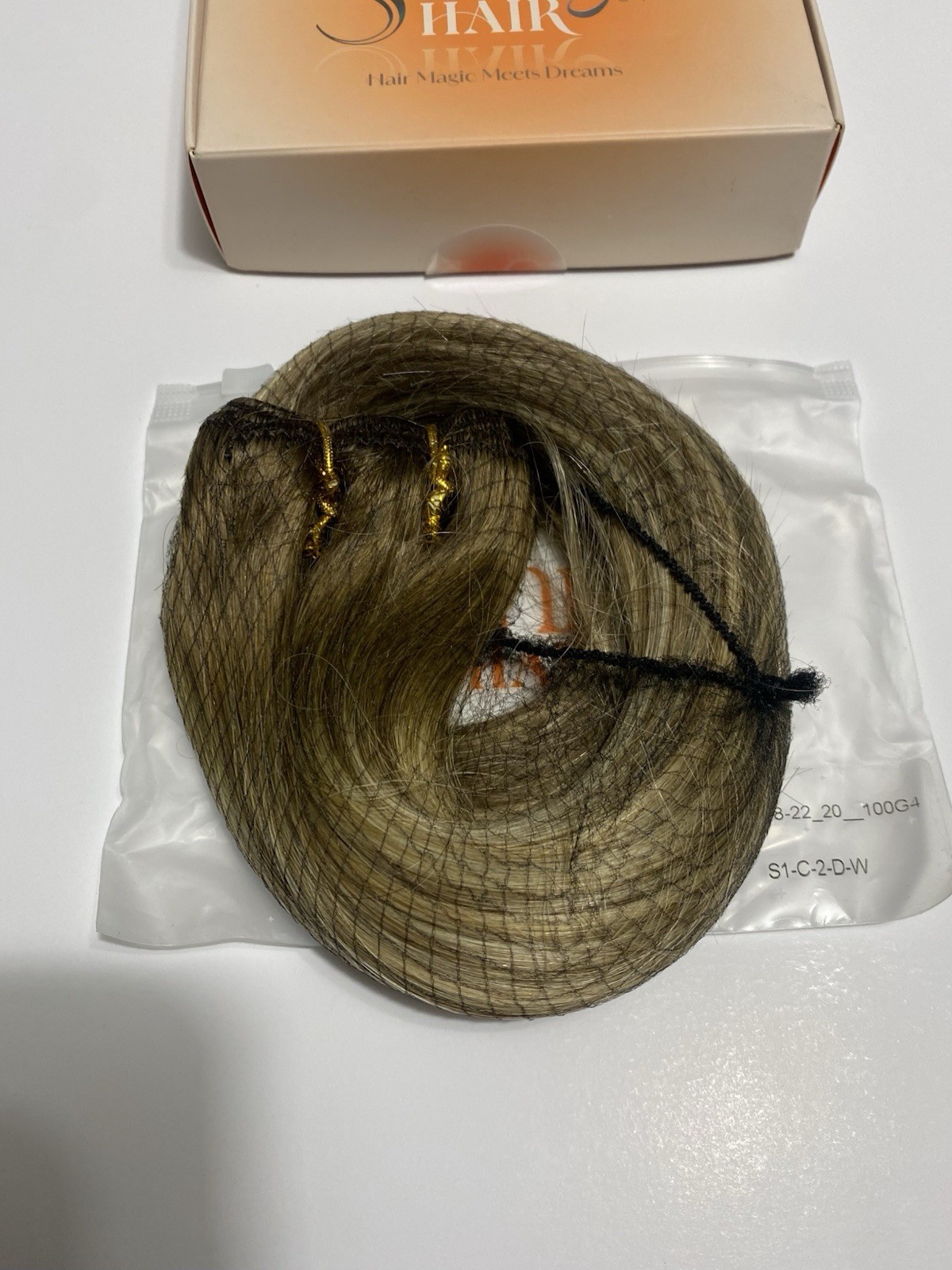 Sunny 20 Inch Sew In Double Weft Human Hair Balayage #3/8/22 Brown Blonde 100g