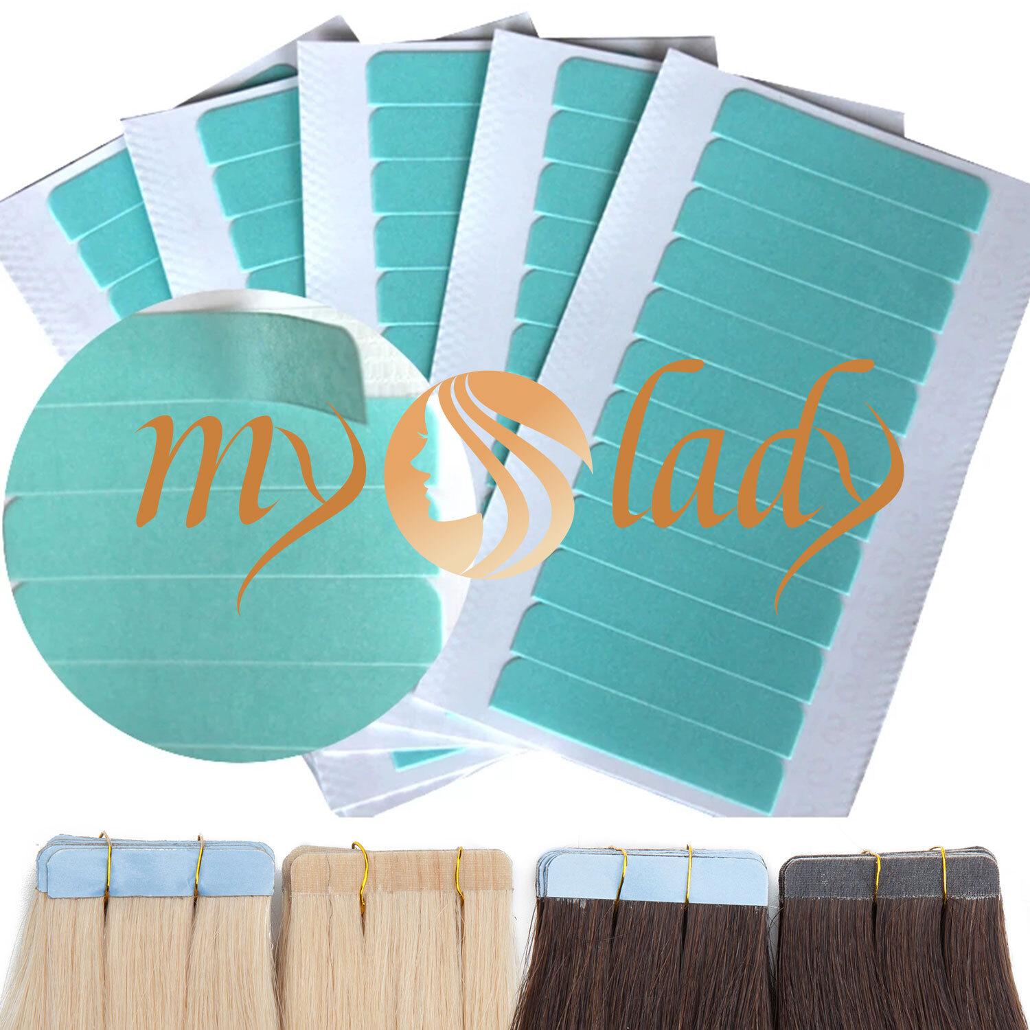 HOT 80PCS Double Sided Adhesive Super Tape For Hair Extensions Skin Weft MY-LADY