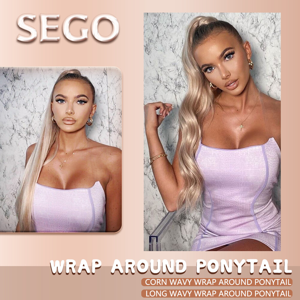 Long Thick Real Wrap Ponytail Clip In Hair Extensions Pony Tail Natural as Human