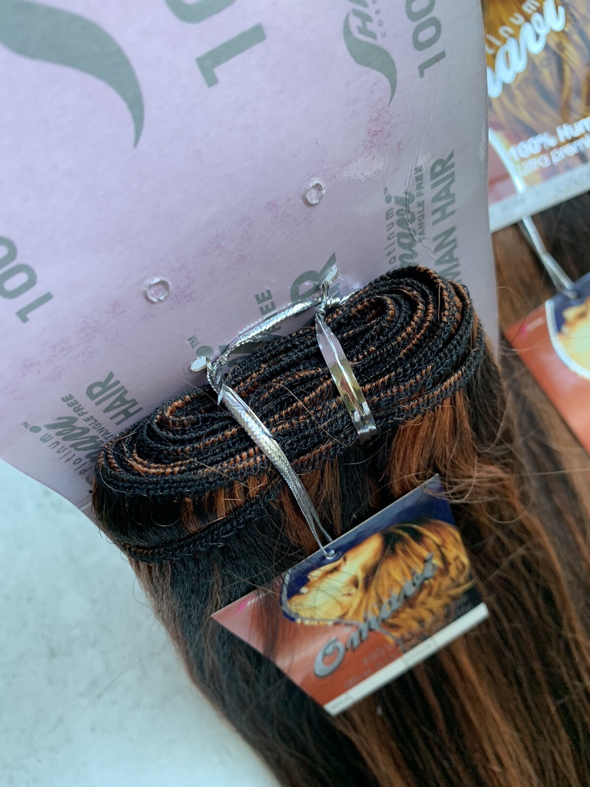 100% Yaki Human Hair for Weaving by Omavi Platinum, 2-Pack Bundle Deal, F1B/130