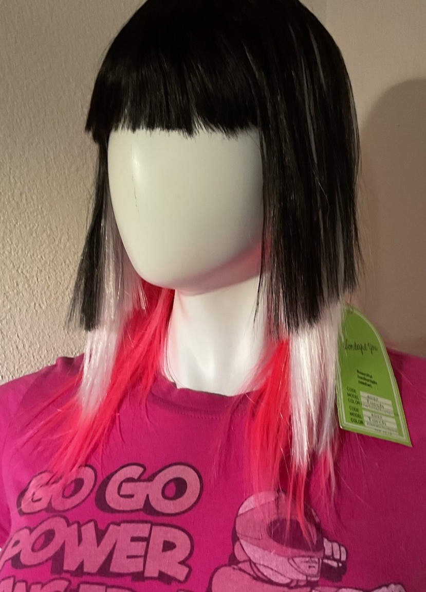 Wig Wonderful You “ Torch” Black White Pink Brand New