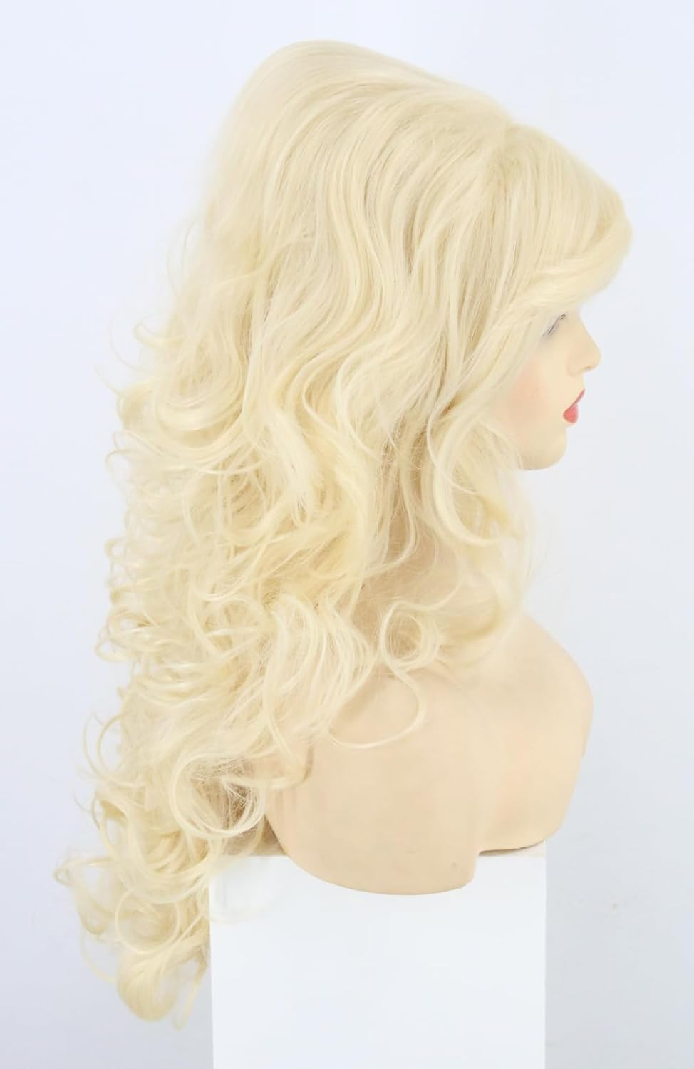 Women’s Wig Blonde Long Curly Beehive Wig Big Hair Wigs Halloween Costume Access