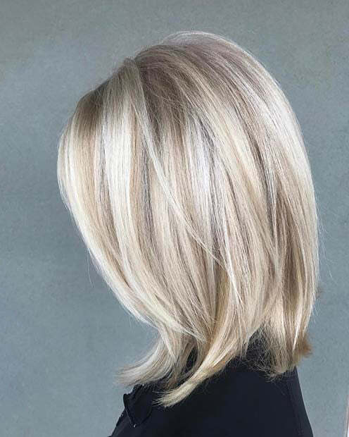 Ash Blonde Human Hair 13×4 Lace Front Bob Wig Short Highlight 100% Human Hair