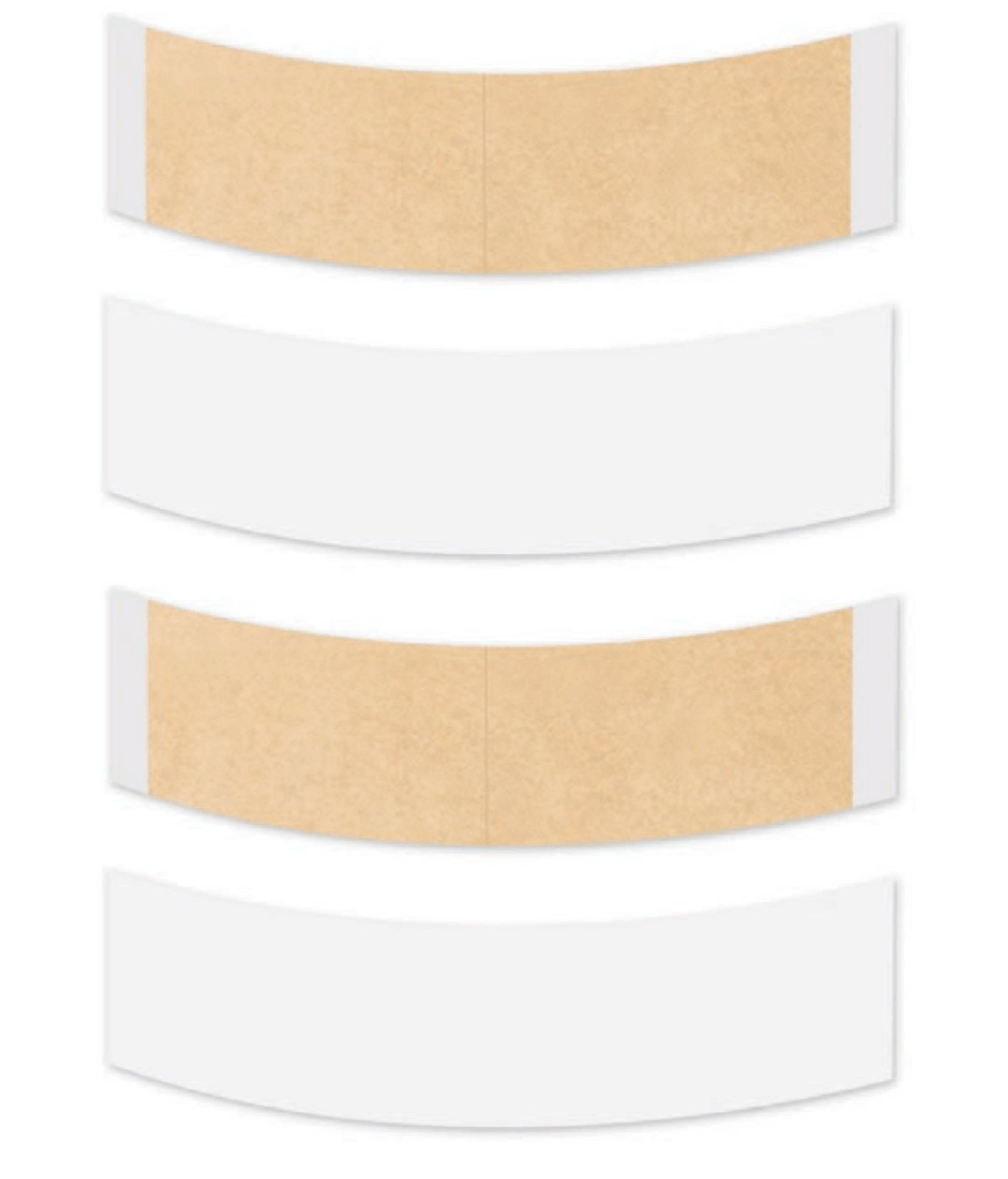 Walker Natural Hold Tape C Contour Double sided Wig Adhesive Tape 1-Pack -36 Pcs