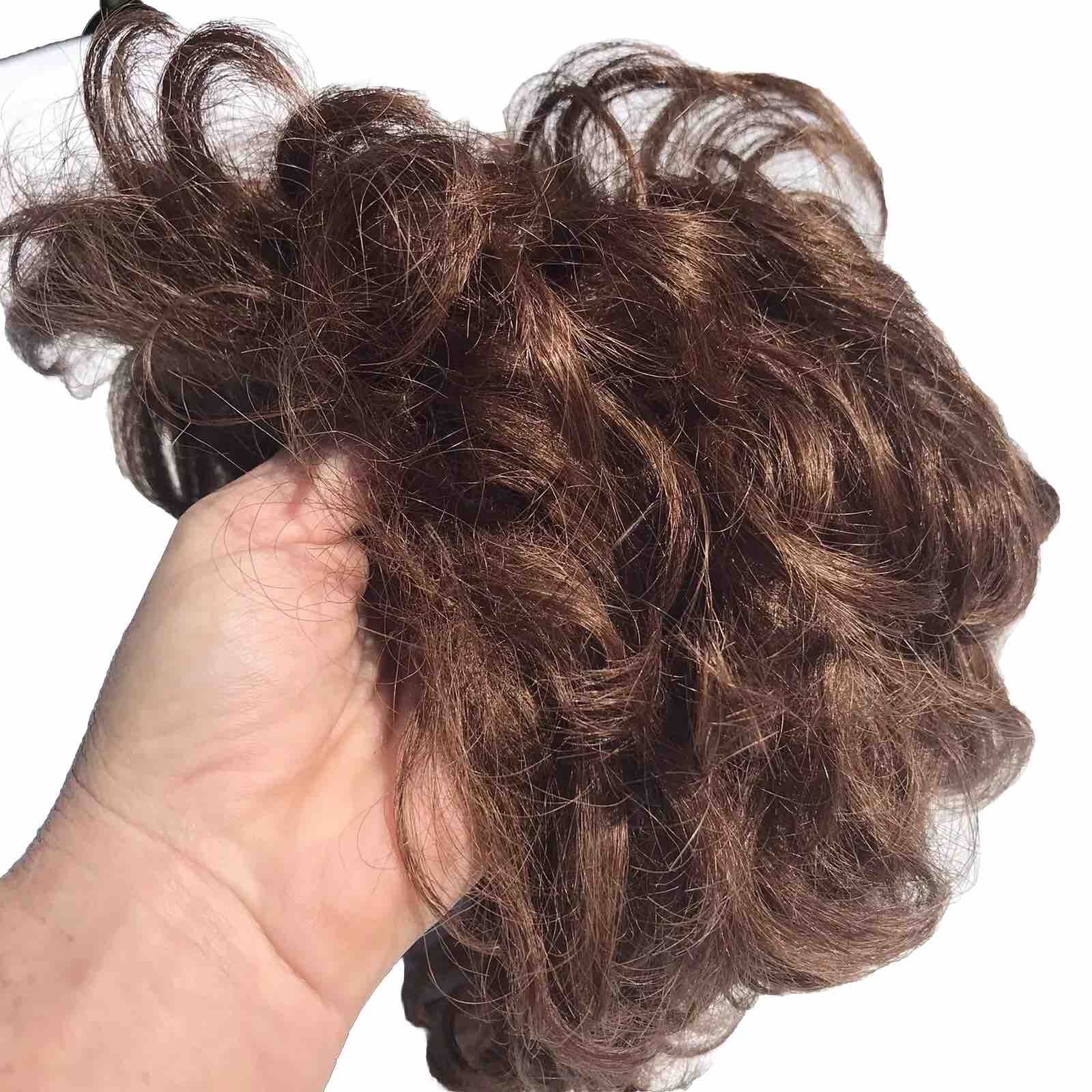 Elura Tony Of Beverly Vintage Wig Curly Short Brown Adjustable Mod acrylic Usa