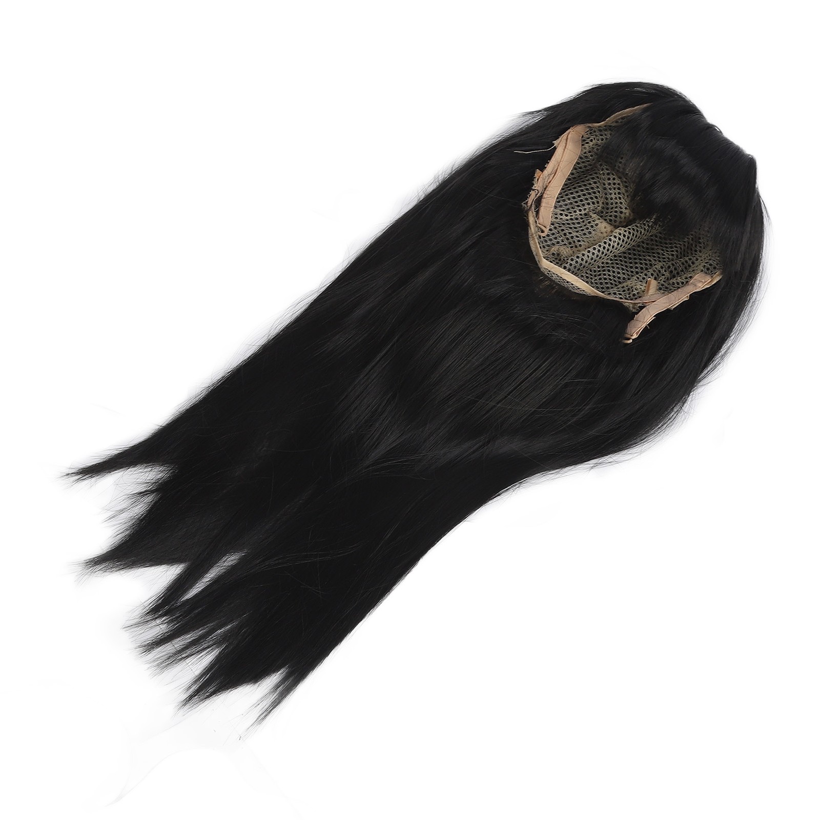 Children Wig Black Straight Hair Replacement For 3-8 Years Old Girls