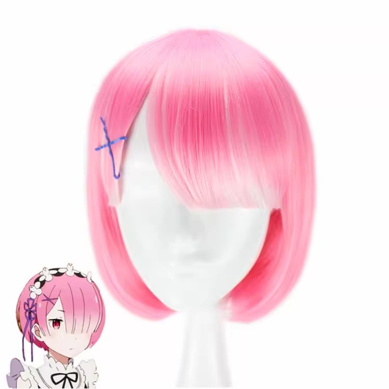 Re: ZERO – Starting Life in Another World Rem Ram Wig Cosplay Performance