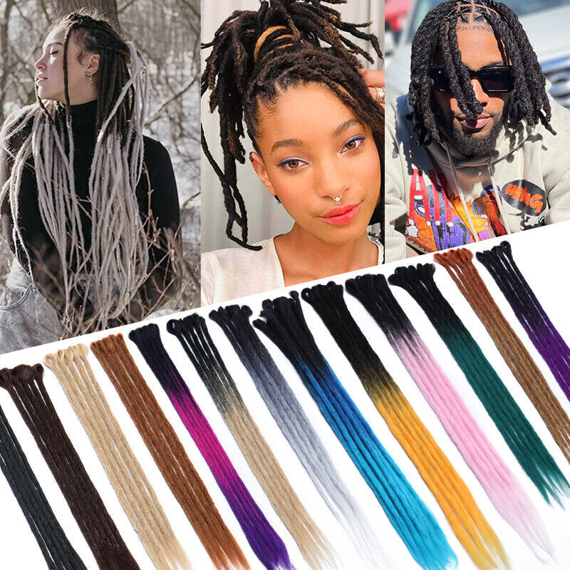 20inch Ombre Dreadlocks Hair Extensions Synthetic Crochet Braiding Dreads Loc