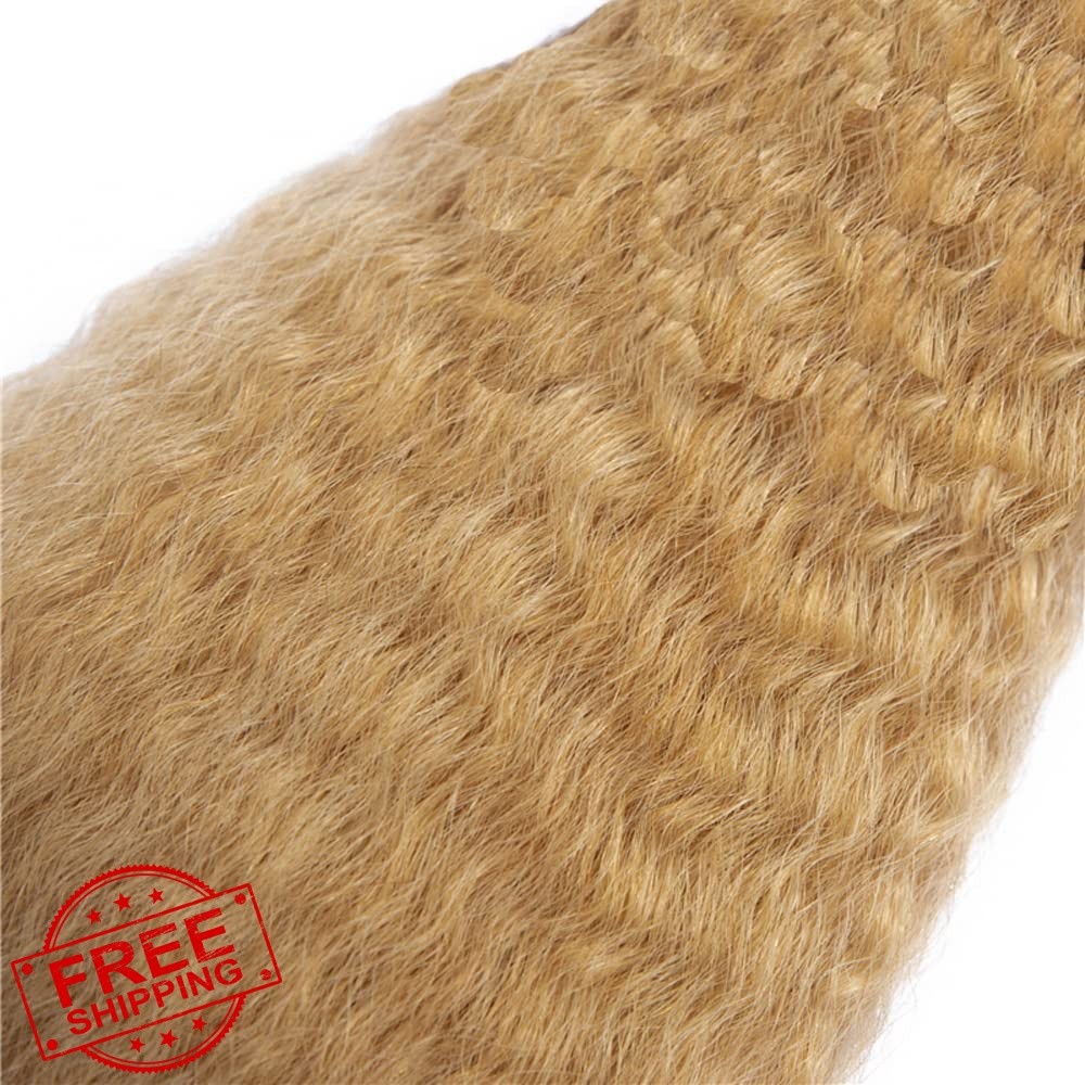 CrmBmod 28 30 Inch #27 Honey Blonde Kinky Straight