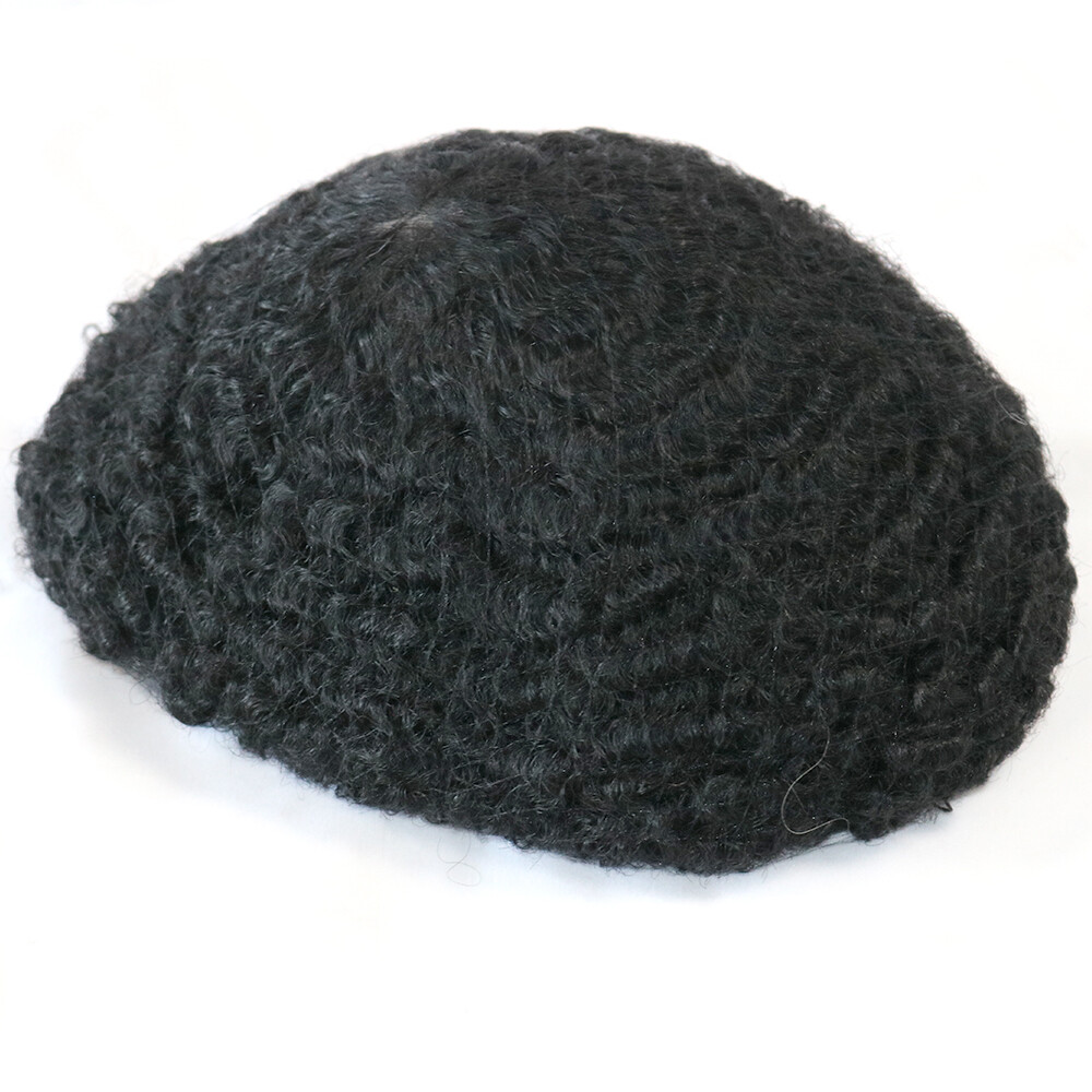 10MM 360 Wave Toupee For Black Men Human Hair Full Lace Base Weave Men Wigs