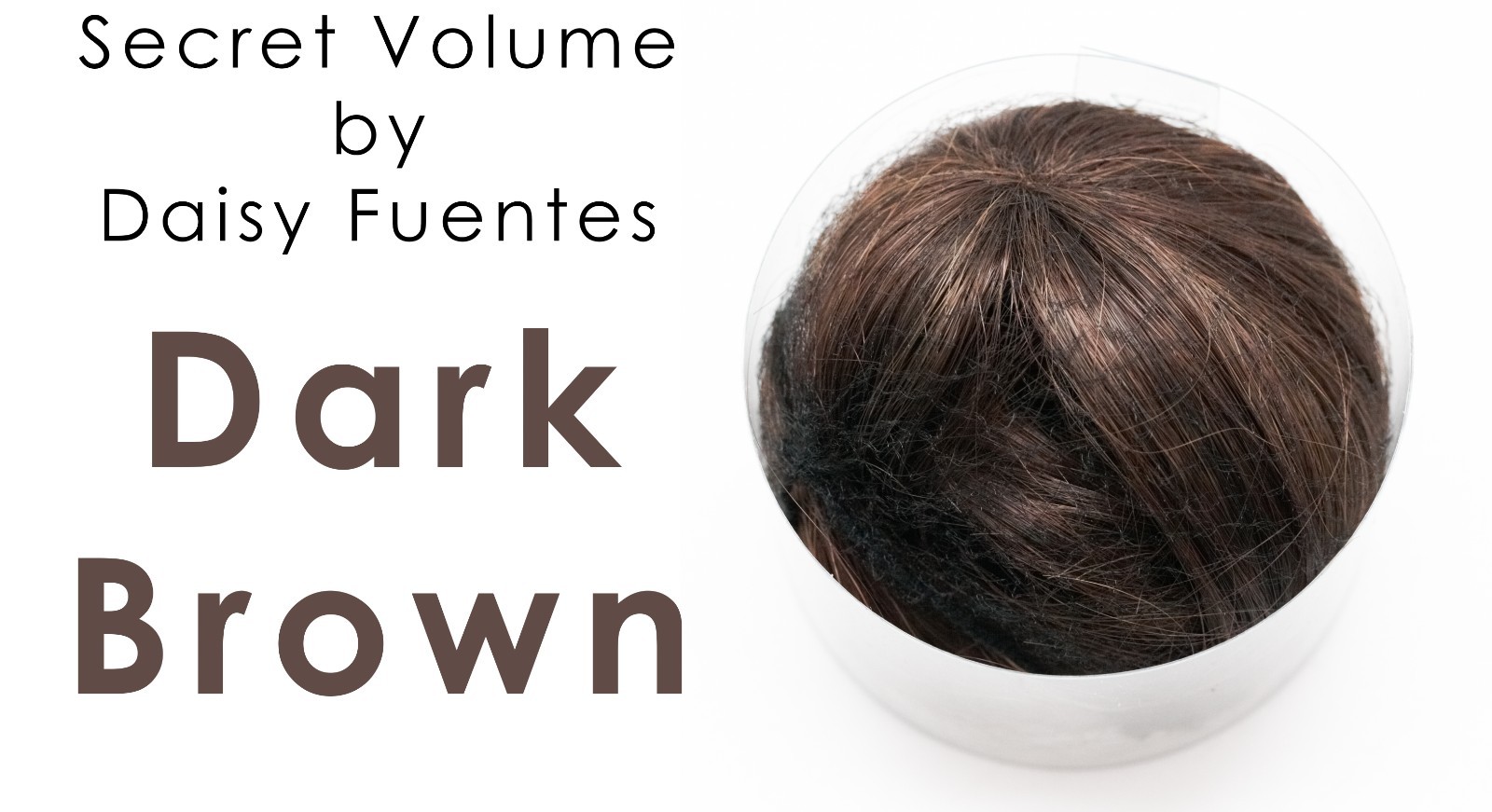 Secret Volume Daisy Fuentes Hairpiece Volume Topper Closure Color Dark Brown