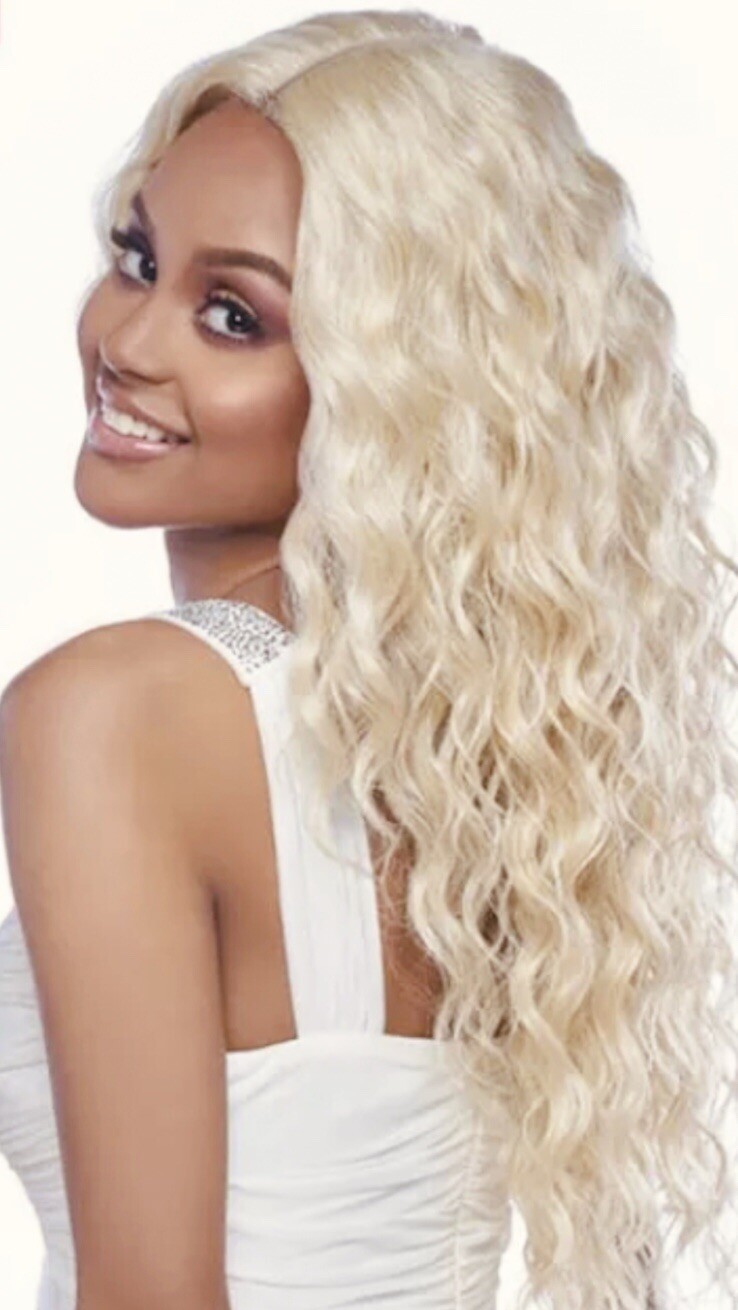 NEW LSD62 HARLEM 125, Synthetic Swiss Lace 6” DEEP CENTER PART, Lace Front Wig